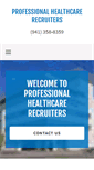 Mobile Screenshot of professionalhealthcarerecruiters.com